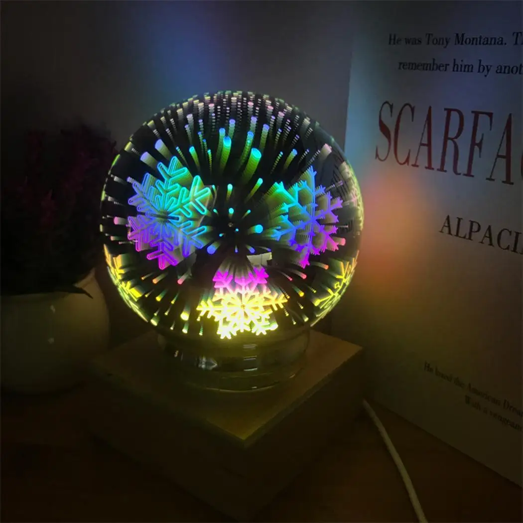 Креативный 3D стеклянный чехол LED ночник USB свет звезда 3 Вт 5 В как на фото бабочка
