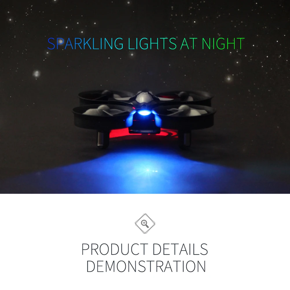 Глобальный мини Дрон один ключ возврата RC вертолет 6 осевой гироскоп Безголовый