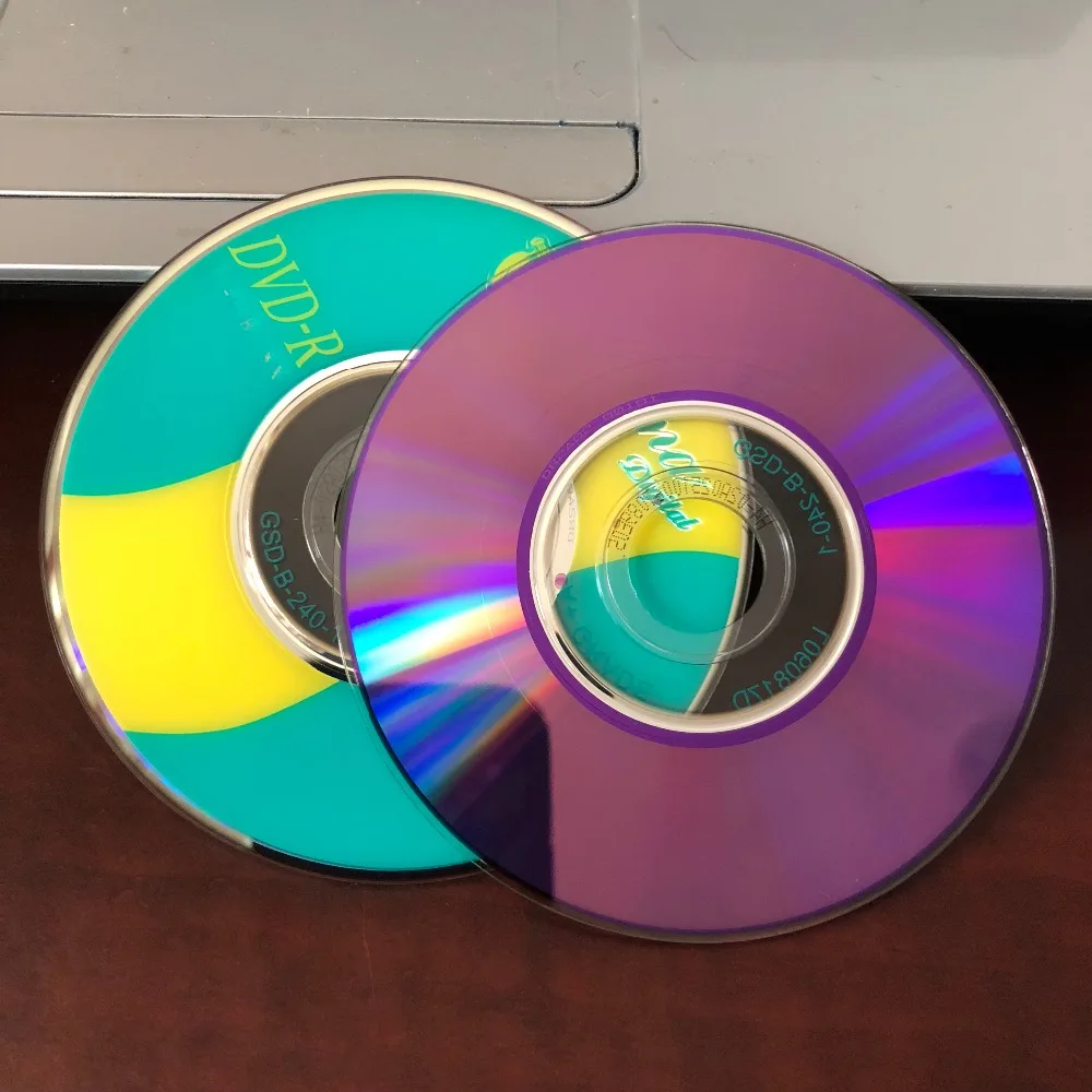25 unidades Mini 8 cm 1,4 GB grado A fruta en blanco impreso 8x DVD R discos.
