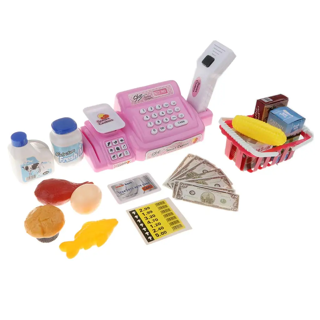Батарейный супермаркет кассовый аппарат Ролевые Игры развивающие игрушки