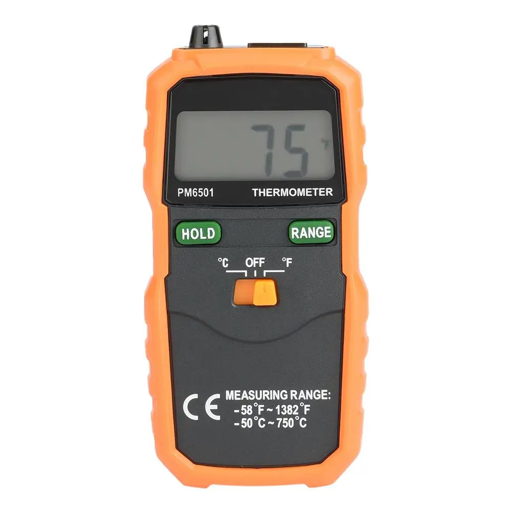 Цифровой ЖК термометр PEAKMETER PM6501 K инструмент для тестирования температуры 2000