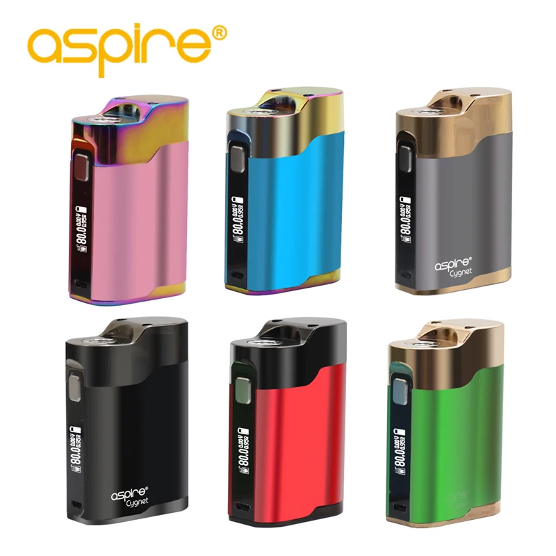 Aspire Cygnet 80 Вт Vape коробка мод 0 86 дюймов OLED экран электронная сигарета без 18650