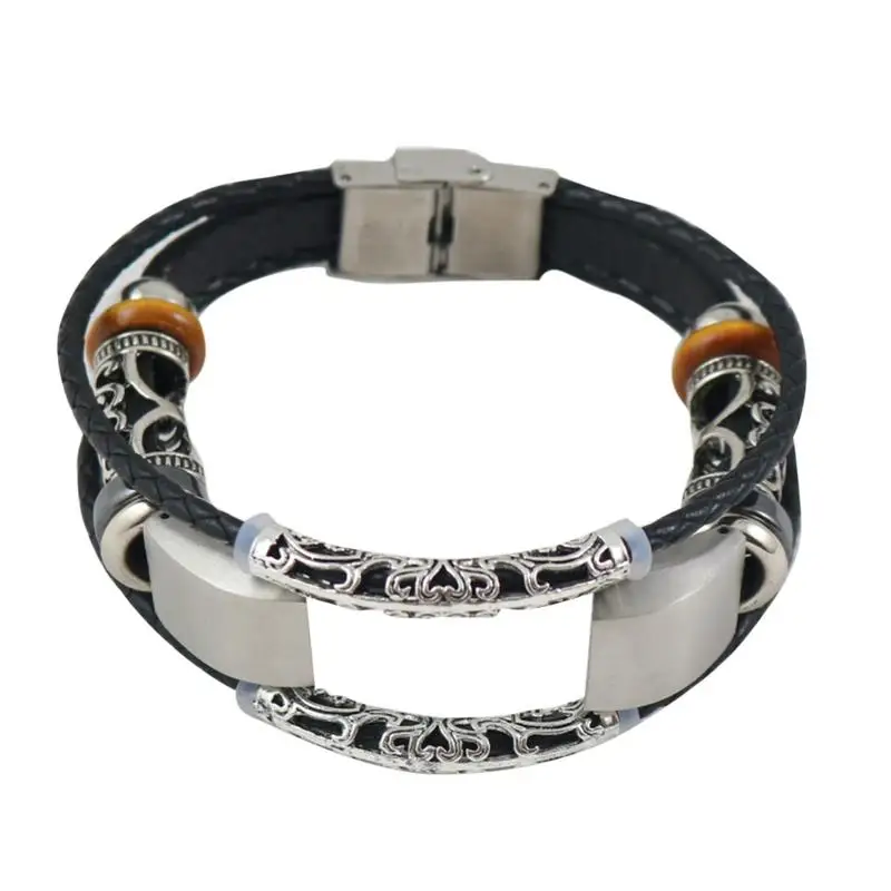 Replacement Retro Metal Leather Wristband Band Strap Bracelet For Fitbit Alta/Fitbit Alta HR Watch Fashion Gifts | Электроника
