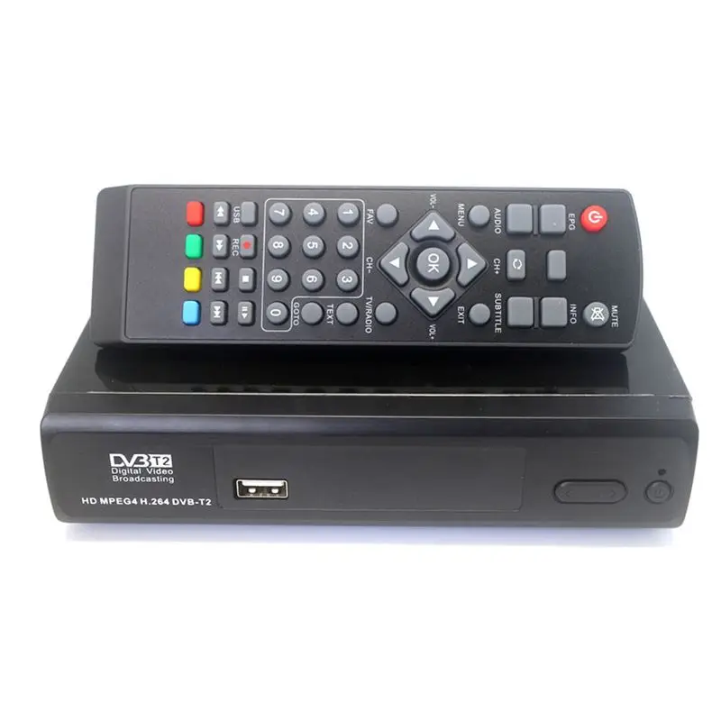 1080P DVB T2 цифрового наземного вещания Конвертор приемник ТВ коробка Youtube|Адаптеры