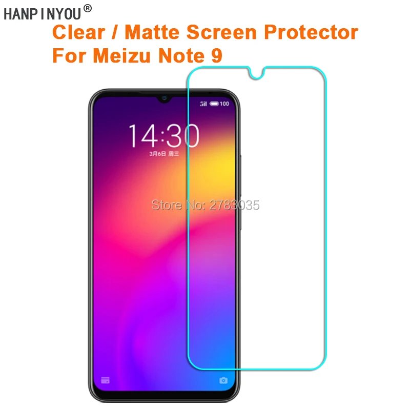 Для Meizu Note 9 прозрачная глянцевая/Антибликовая матовая защитная пленка для экрана