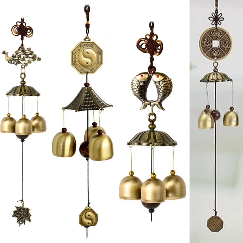 

Wind Chimes Wind Bell Aeolian Bells Copper Wind-bell Garden Home Decor Metal Wind Chime Hanging Decoration Ornament High Quality