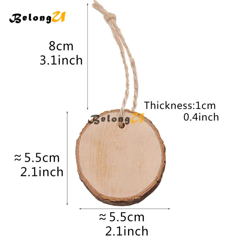 10pcs Rustic Blank Wood Table Numbers Holder Rack Party Decoration Home Christmas Supplies Club Wedding Decor Jute Hanging Signs | Дом и сад