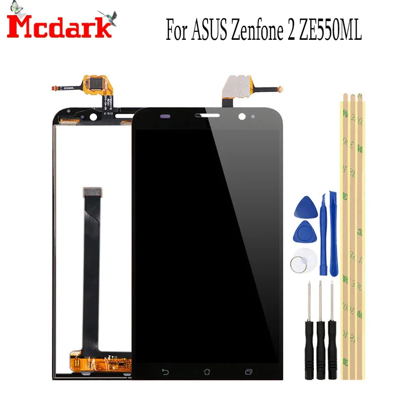 Mcdark 5 'для Asus Zenfone 2 ZE550ML Сменные аксессуары ЖК дисплей + сенсорный экран для