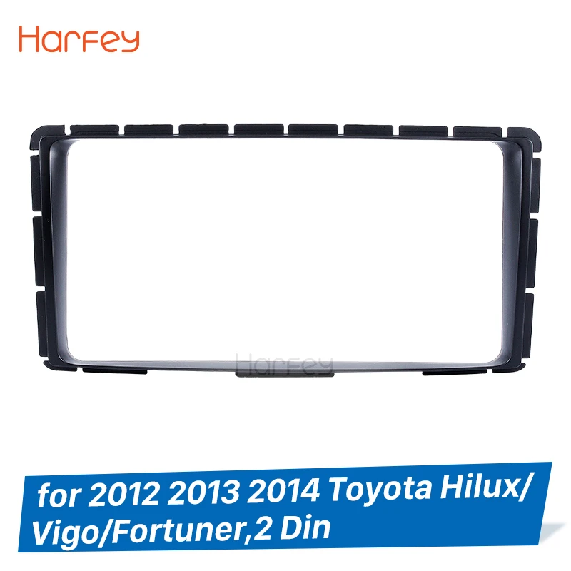 Комплект автомагнитолы Harfey 202*102 мм 2Din с рамкой для Toyota Hilux Vigo Fortuner 2012-2014 комплект