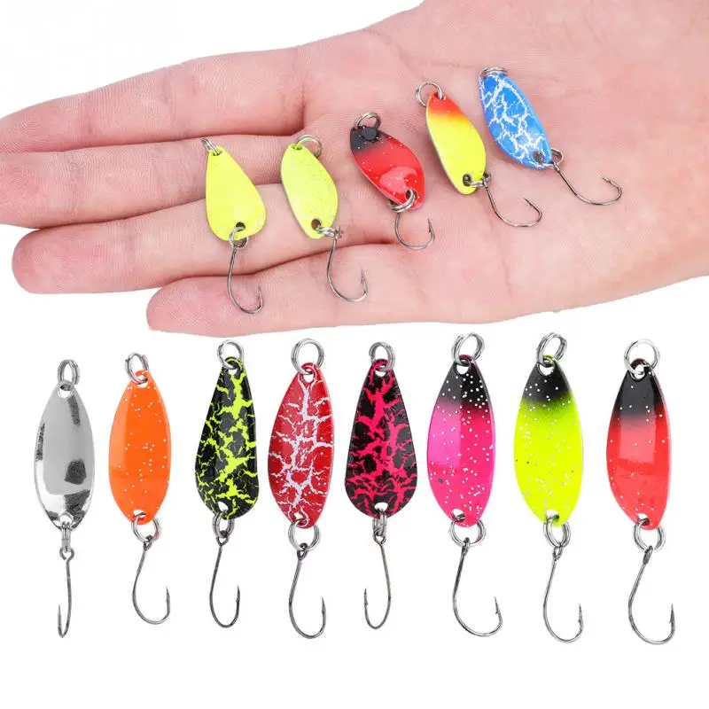 20 штук металлический узор Рыбалка блестки Рыболовные твердые приманки