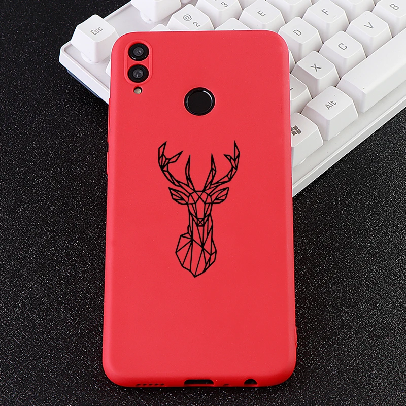 Забавный мобильный телефон чехлы для huawei Honor Note Mate10 Pro 20X Nova3 3i чехол олень Мягкий