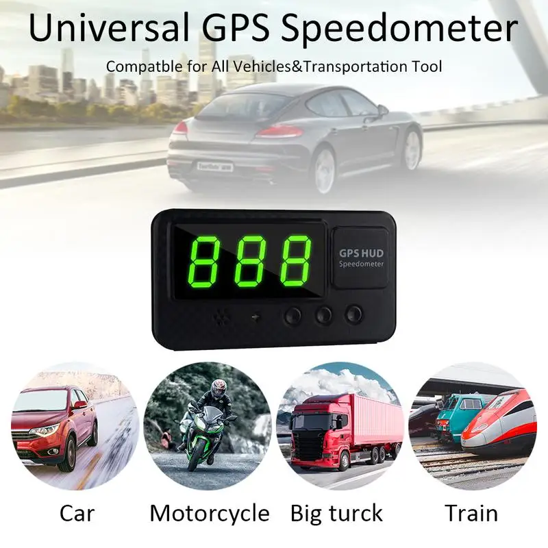 2019 Новый C60S Автомобильный цифровой GPS Спидометр Скорость дисплей км/ч MPH для