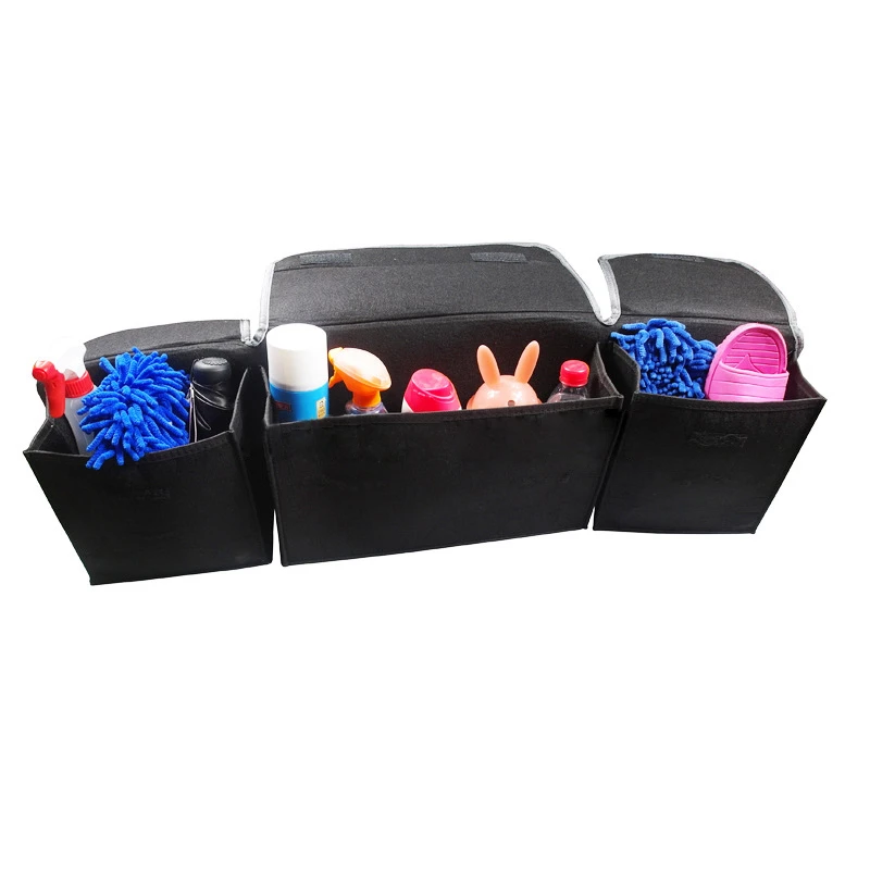 

Car Trunk Organizer Backseat Storage Bag High Capacity Multi-use Felt Storage Box Car Seat Back Organizers Interior Accessories