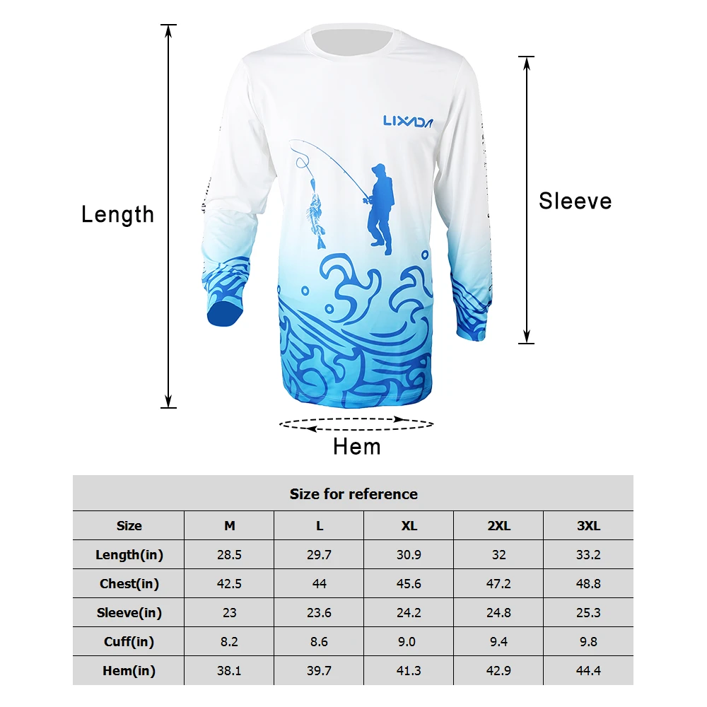 Lixada Ropa летняя одежда для рыбалки с длинным рукавом солнцезащитные Дышащие