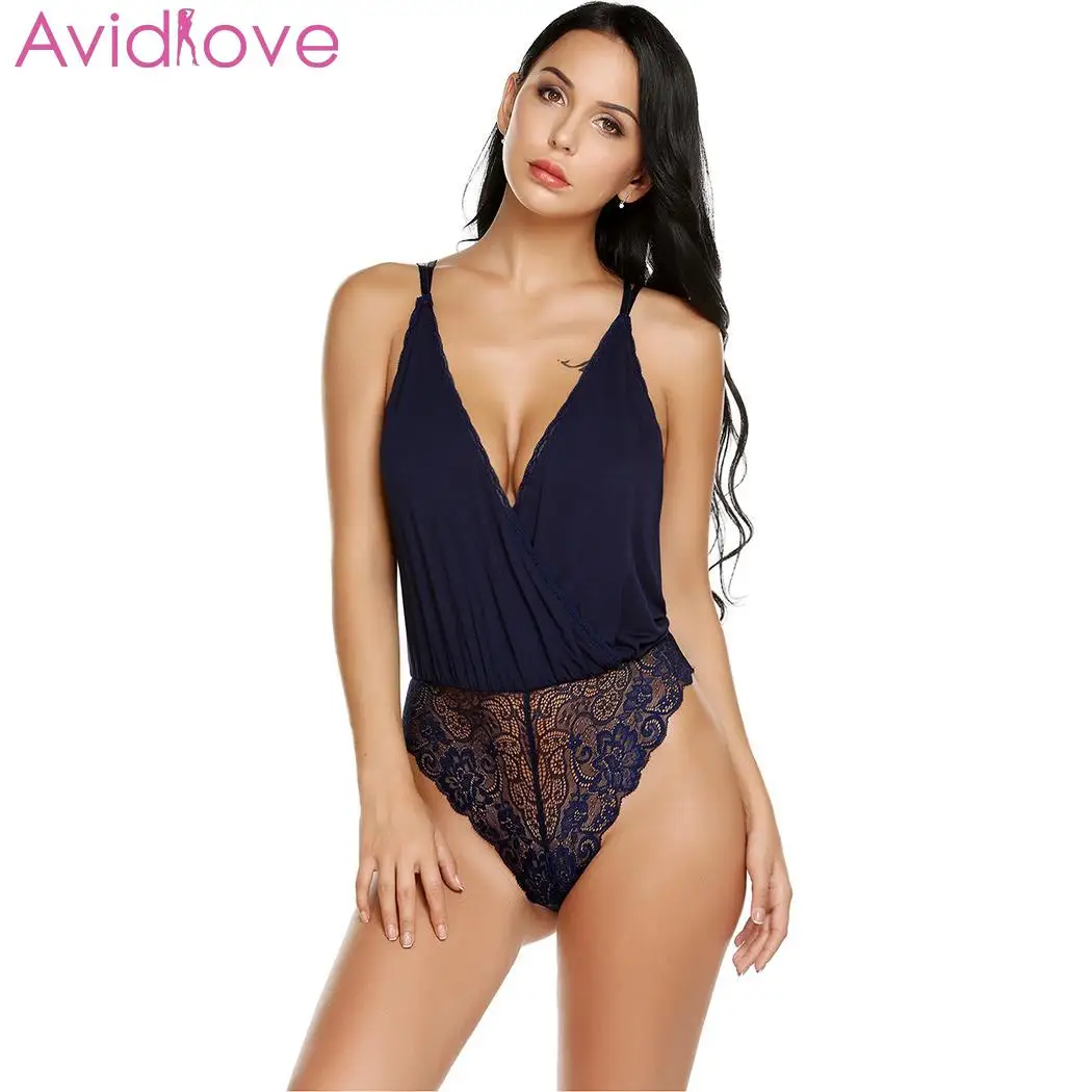 Женское кружевное нижнее белье Avidlove сексуальное прозрачное большого размера с