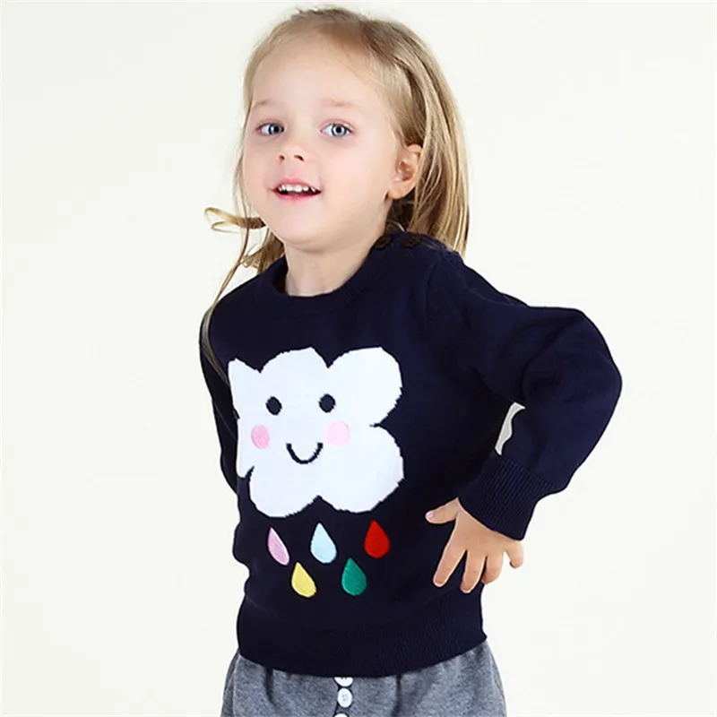 2019 вязаный свитер для малышей на осень и зиму пуловер с вышивкой грибов