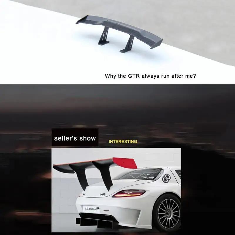 Универсальное автомобильное заднее крыло Mini GT карбоновый спойлер высокого