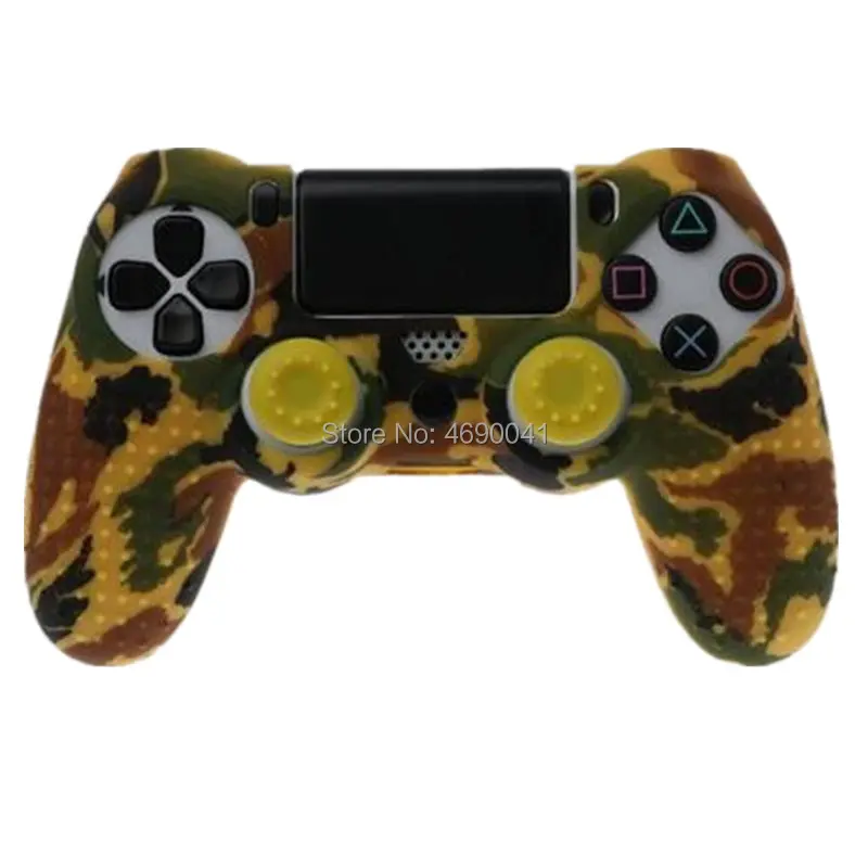 Anti-slip Silicone Cover Skin Case Protective thumb grip for Sony PlayStation Dualshock 4 PS4 DS4 Pro Slim Controller | Электроника