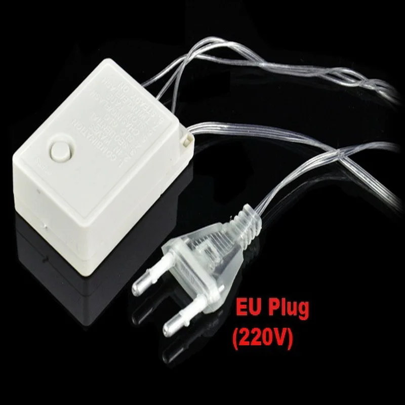 

50m 164ft 300 Led Blue Lights Decorative Wedding Fairy Christmas Tree Party Twinkle String Lighting Home Decor Eu Plug