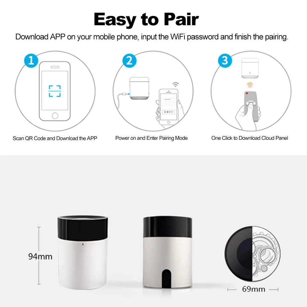 W30 ИК умный пульт дистанционного управления 2 4G WiFi дом автоматизация для Alexa Google