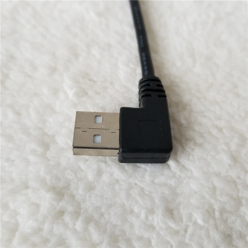 Двойной гибочный USB адаптер с левым углом 90 градусов удлинитель данных кабель