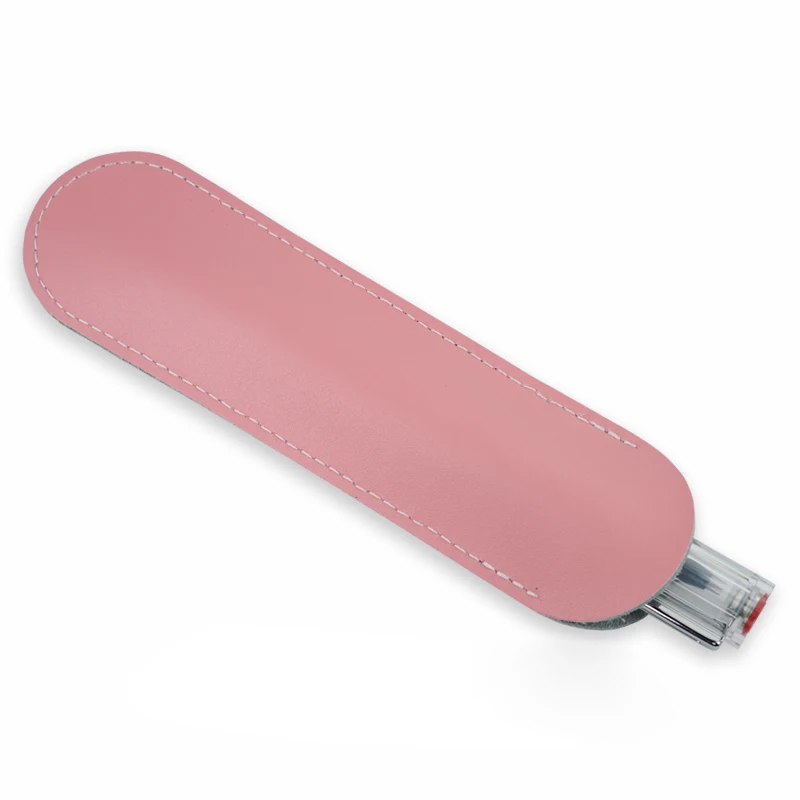 

5 Colors Useful Genuine Leather Single Pen Case Pencil Bag Holder Storage Sleeve Pouch Newest