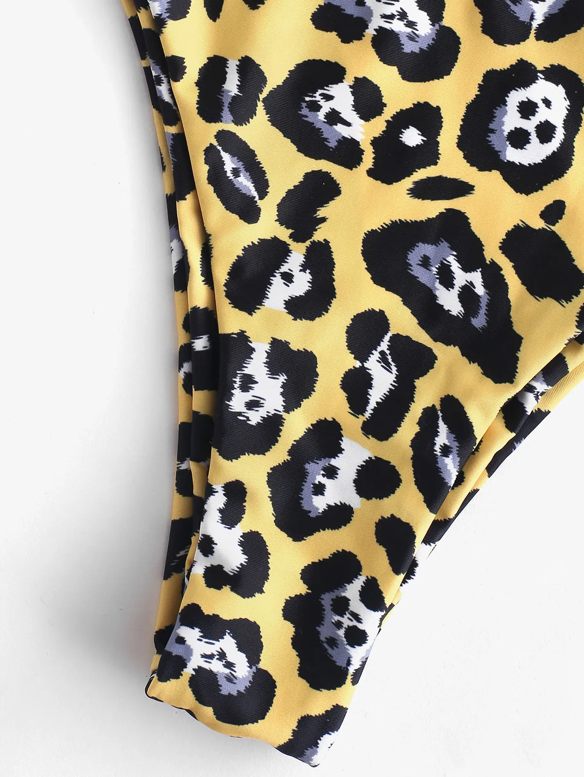 Женский купальник бикини ZAFUL с леопардовым принтом высокой талией для плавания