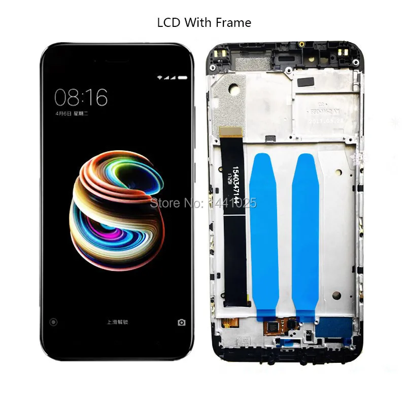 

LCD Display Screen Replacement for Xiaomi 5X LCD Touch Screen 5.5 inch 1920*1080 For MI 5S black white Golden LCD Without Frame
