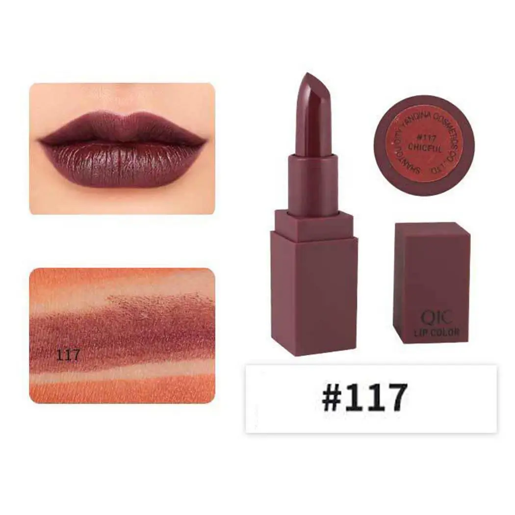 Новый макияж косметика матовый длительный Винтажный стиль мягкий крем для губ