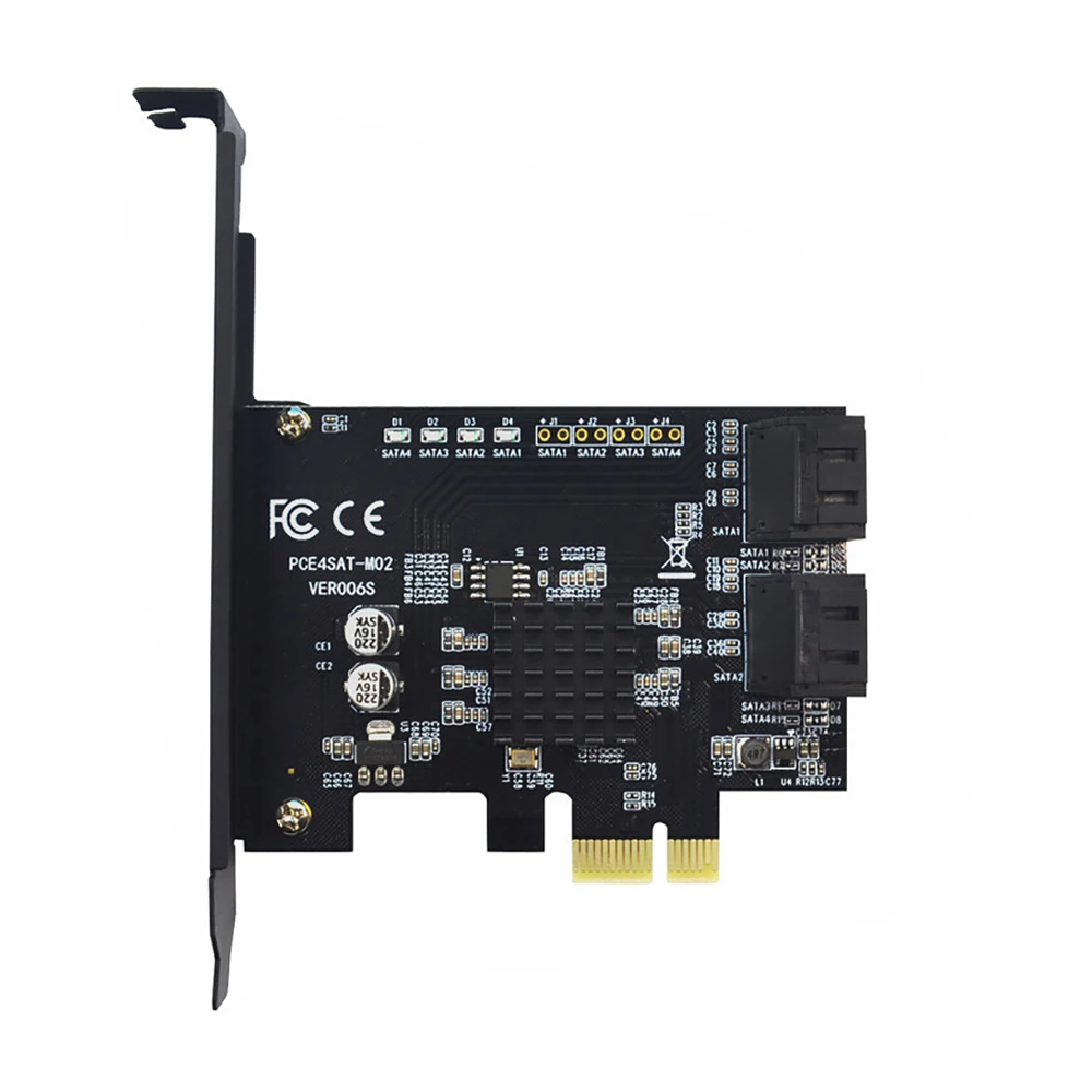 SATA 3 0 карта расширения для PCI E 4 порта 6G Riser Card Расширенная IPFS преобразования