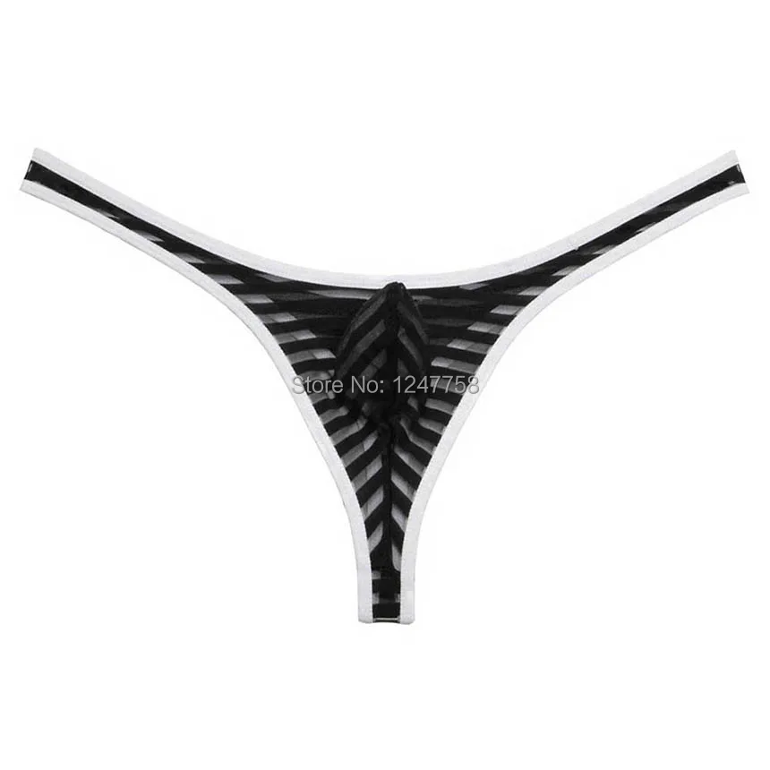 Для Мужчин's Ракушки Пряжа сумка для бикини Трусы стринги из сетчатой ткани в