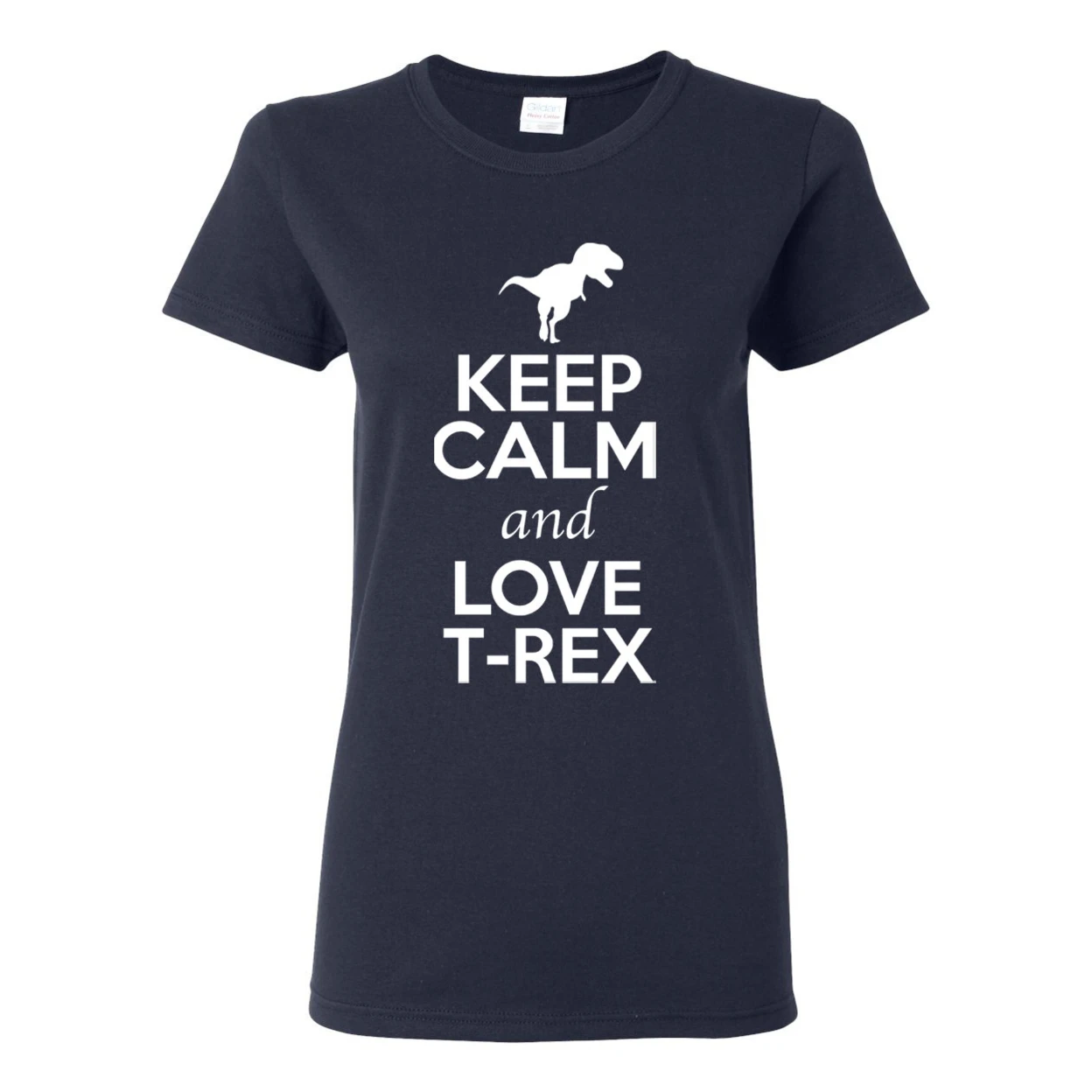 Женская футболка с надписью Keep Calm And Love T Rex Dinosaur Lover 2390| |