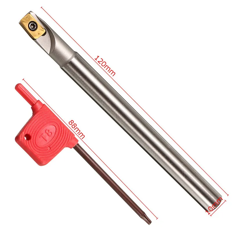DANIU 1 шт. BAP300RC10-10x120-1T держатель токарного инструмента с APMT1135PDER вставкой и гаечным
