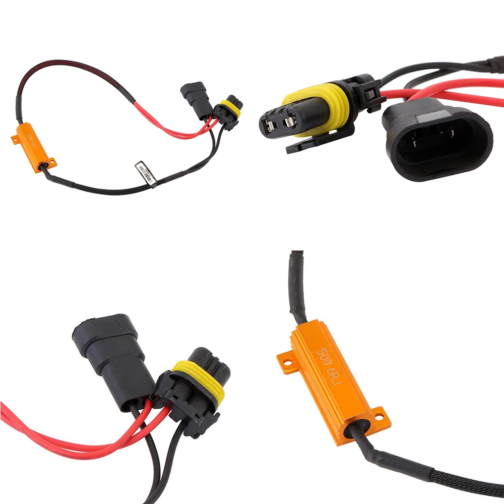 2 шт./пара 9006 9005 50W 6Ohm светодиодный ные противотуманные светильник Canbus аксессуары