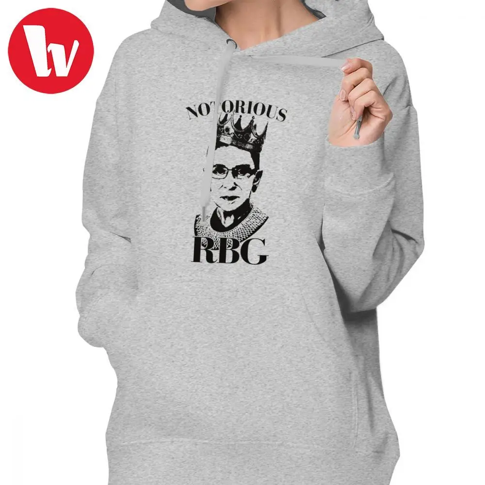 

R B Hoodie Notorious RBG Shirt Hoodies Cotton Black Hoodies Women Printed Plus Size Long-sleeve Sexy Streetwear Pullover Hoodie