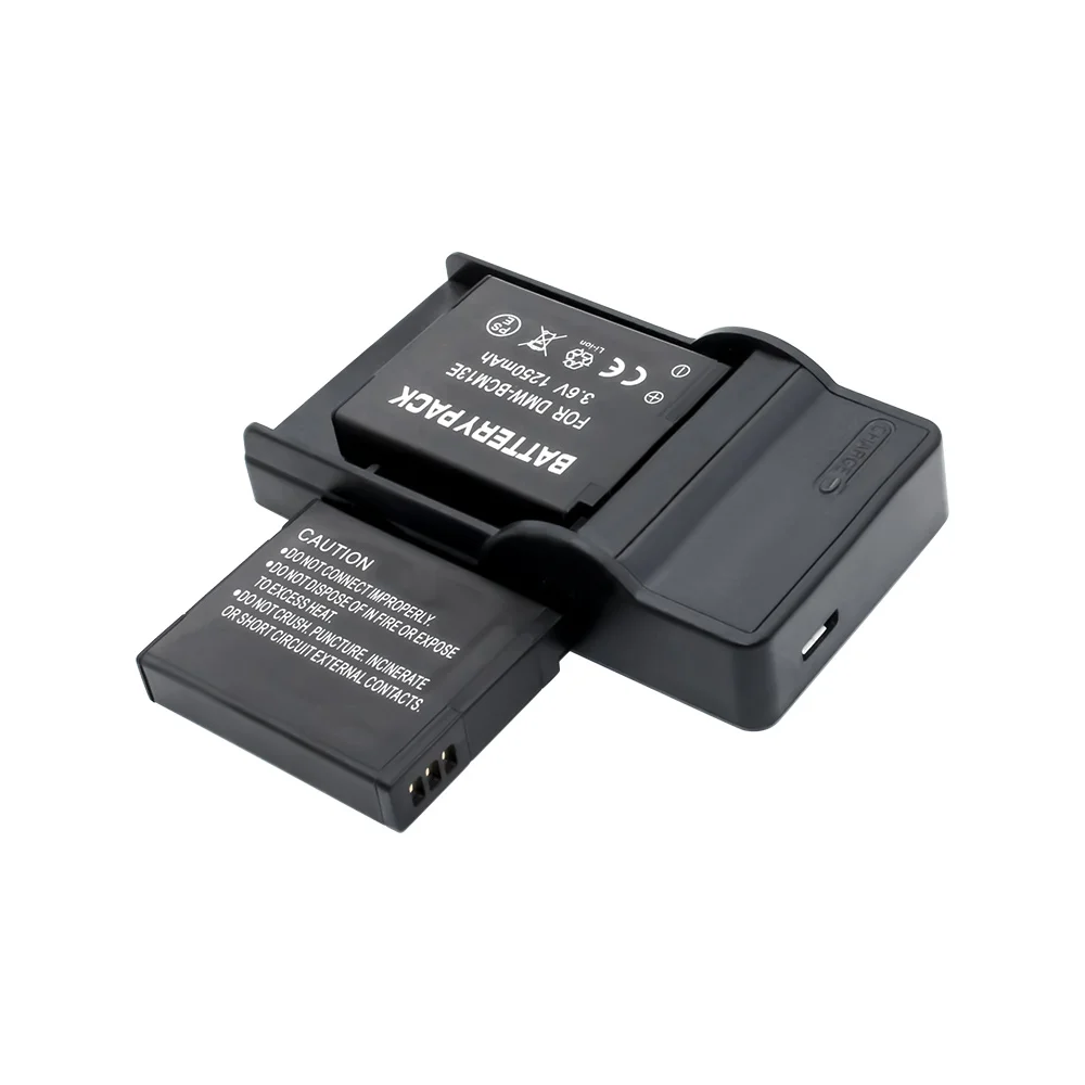 Перезаряжаемые батареи (2-Pack) + USB зарядное устройство для PANASONIC DMW-BCM13 DMC-ZS40 DMC-ZS45