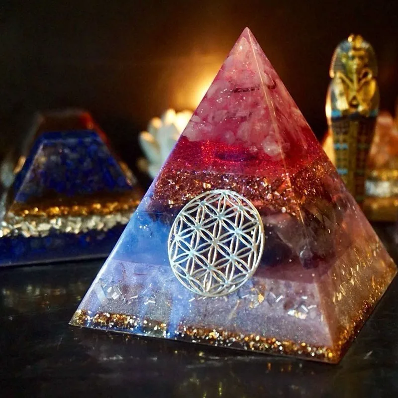 AURA REIKI Orion/Ogan Energy Pyramid Orgonite Energy Converter Emotional Relationships Increase The Frequency Of Love Gift