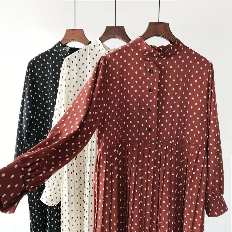 Повседневная одежда Женская мода Vestidos корейское осеннее плиссированное платье с