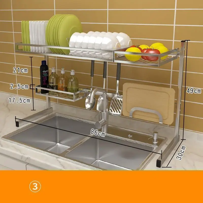 Escurridor De Platos Kuchnia Organizador Nevera аксессуары Keuken стойка из нержавеющей стали Mutfak Cocina