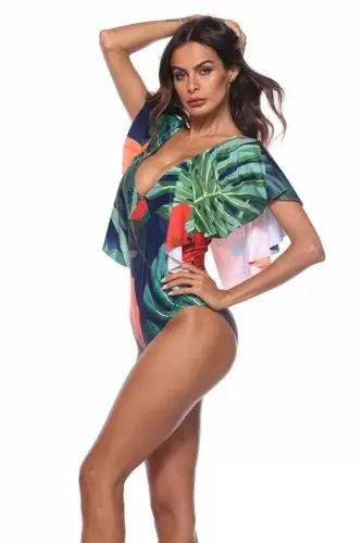 Новый стильный Сексуальный женский цельный пляжный купальник пуш ап Мягкий
