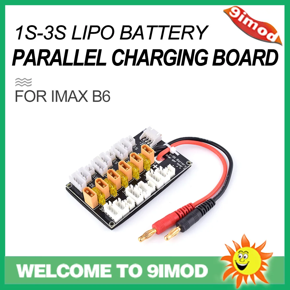 XT30 1S 3S 20A Lipo батарея параллельная зарядка плата для IMAX B6 зарядное устройство с 6 шт