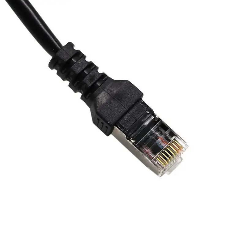 RJ45 Сплиттер Адаптер 1 папа к 3 гнездовым портам разъем адаптера интерфейс Ethernet