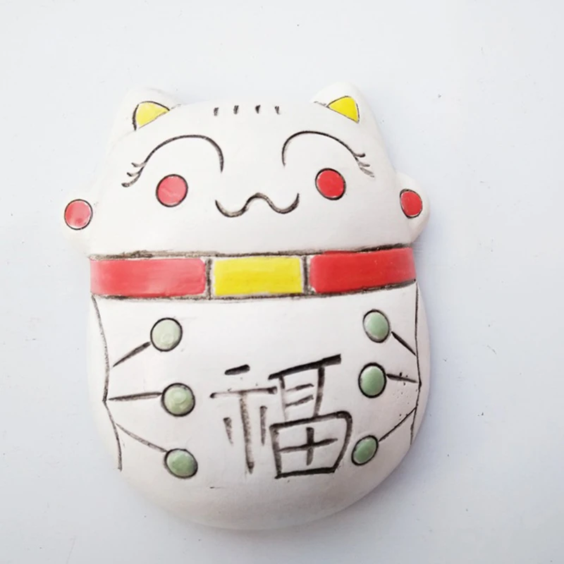 Личи Lucky Cat магнит на холодильник креативный животный дизайн магниты Kawaii
