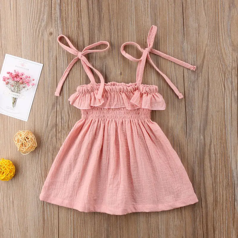 Pudcoco Girl Dress Toddler Kids Baby Girls Summer Princess Party Wedding Tutu Dresses 6M-4T | Детская одежда и обувь