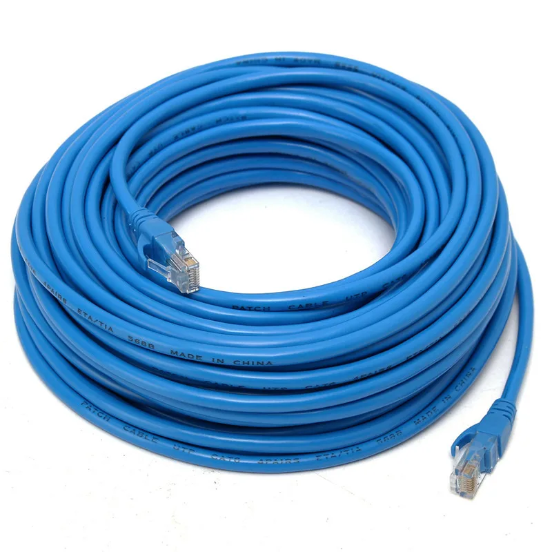 Сетевой Ethernet Кабель CLAITE CAT6 RJ45 20 м 100 м/1000 Мбит/с UTP интернет сетевой кабель