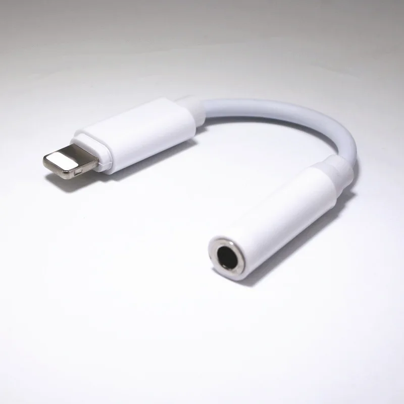 Для IPhone X 7 8 Plus конвертер адаптер 3 5 мм Jack для наушников 12 освещения Plug Play Музыка