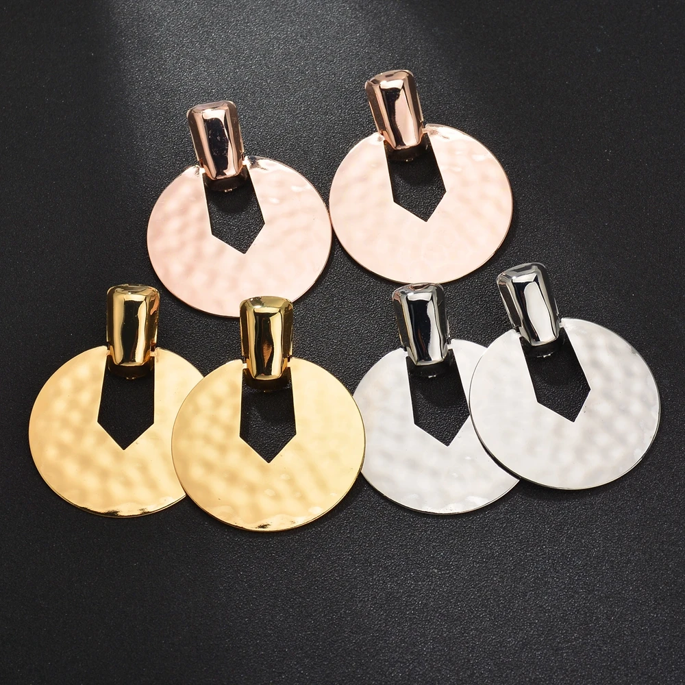 Женские Геометрические серьги UAM круглые большие серьги-капельки