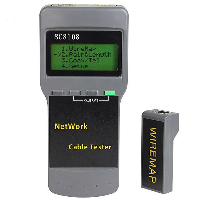 SC8108 Сети Кабельный тестер RJ45 RJ11 метр LAN телефонный кабель тестер| |
