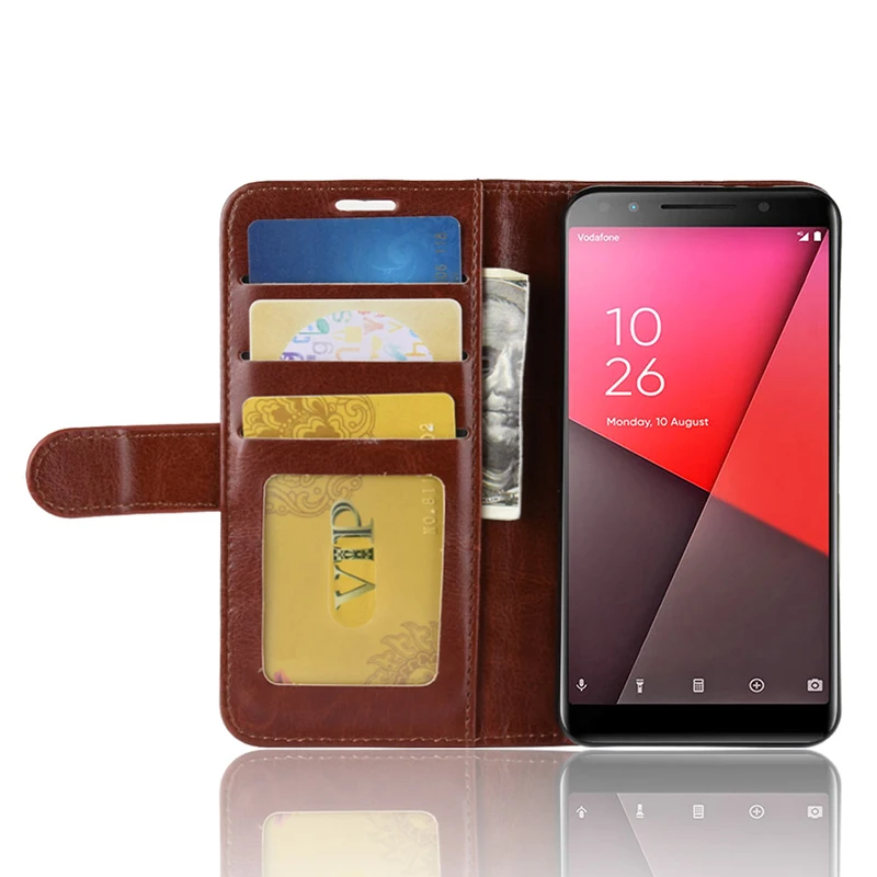 Ocolor для Vodafone Smart N9 Lite кожаный чехол флип PU Чехол держатель кредитной карты кошелек