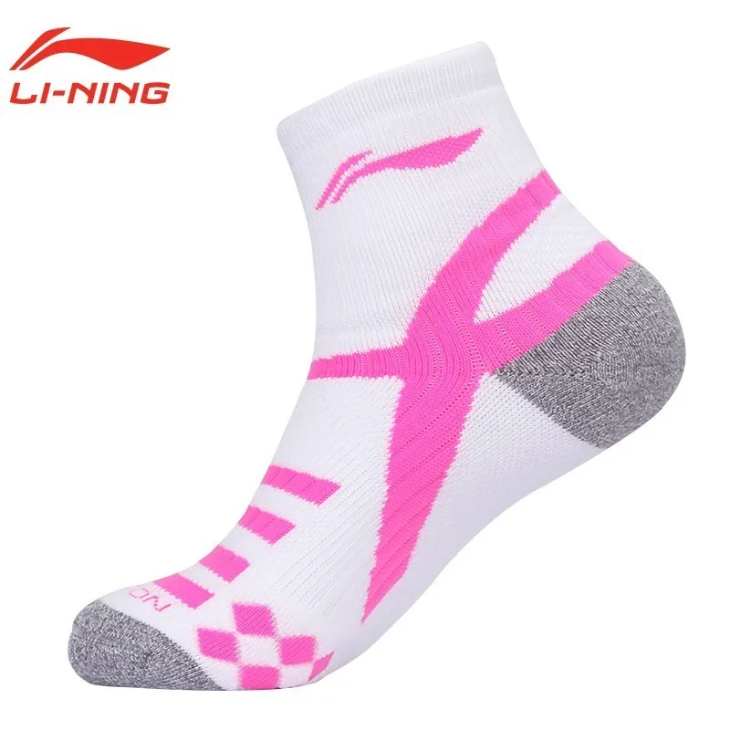 Женские дышащие спортивные носки Li Ning всесезонные дамские нескользящие для